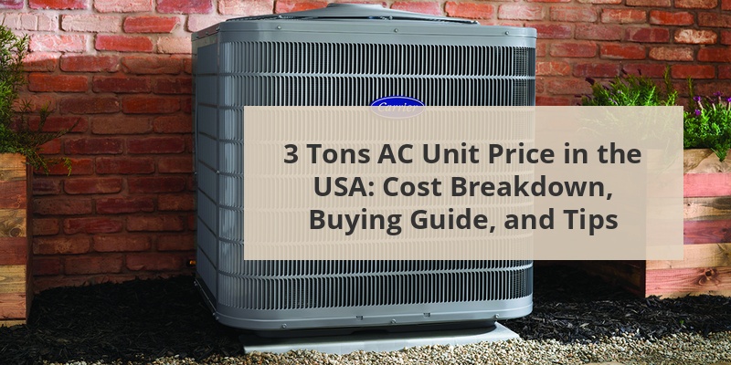 3 tons ac unit price