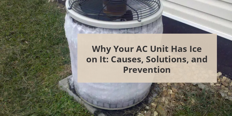 ac unit has ice on it
