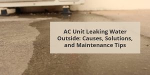 AC Unit Leaking Water Outside: Causes, Solutions, And Maintenance Tips