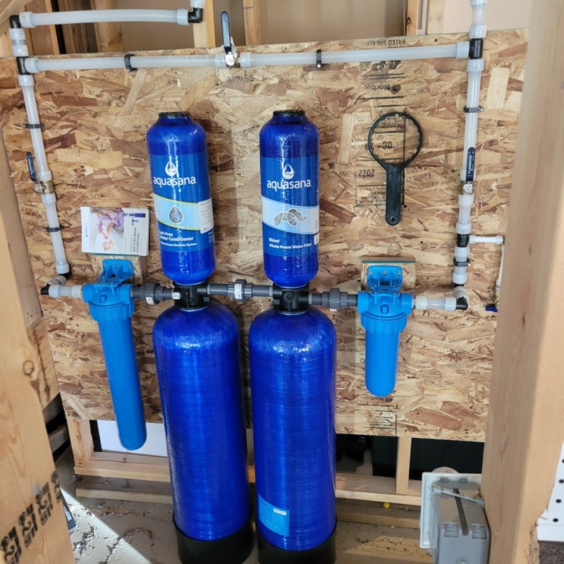 water softener and water filter system installation