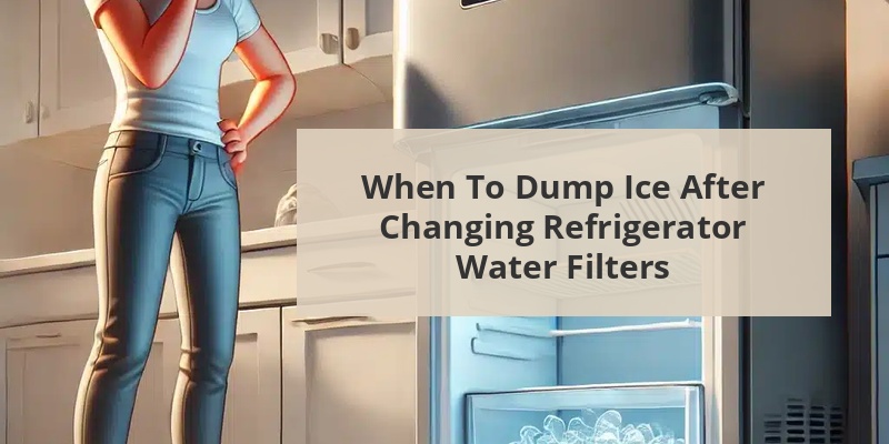 do i need to dump ice after changing water filter