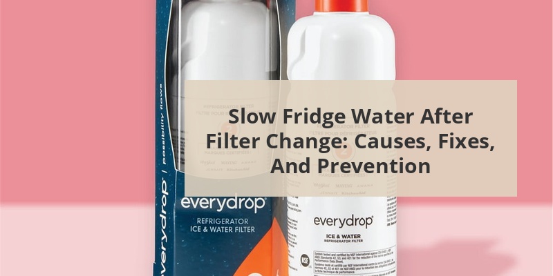fridge water slow after changing filter