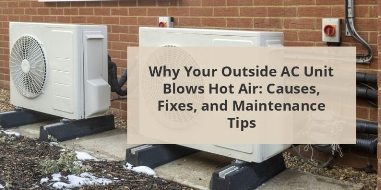 Should Outside Ac Unit Blow Hot Air