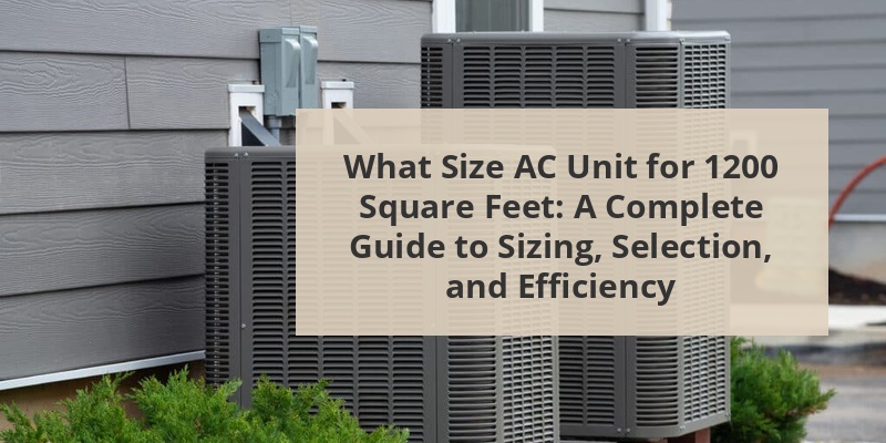 what size ac unit for 1200 square feet