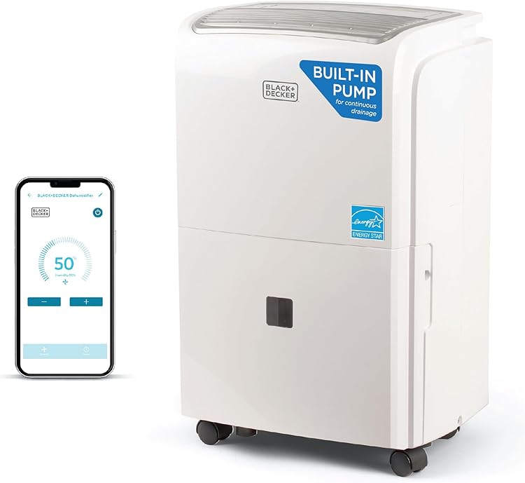 BLACK+DECKER BDT50PWTBWF Dehumidifier Review: Smart 50-Pint Capacity for Large Spaces 2025