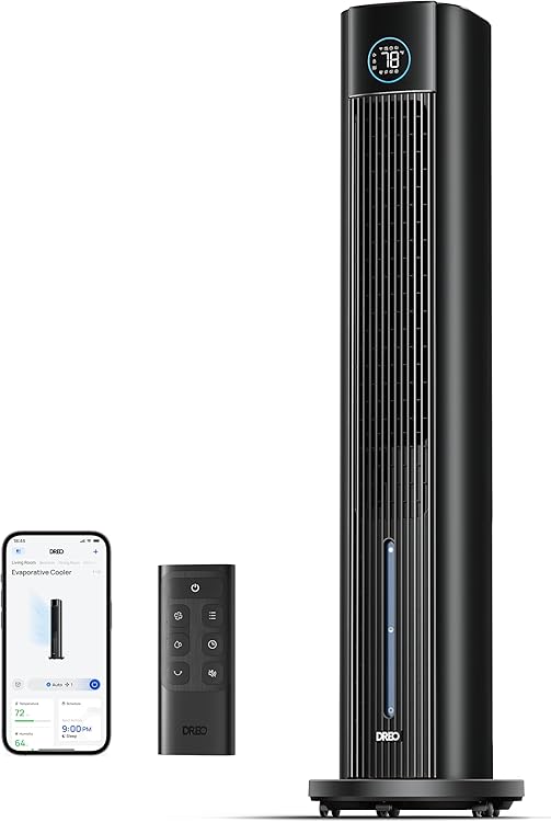 Dreo IceWind 712S DR-HEC002s TF Black Tower Fan Review: Advanced 43" Evaporative Cooler for Home Comfort 2025