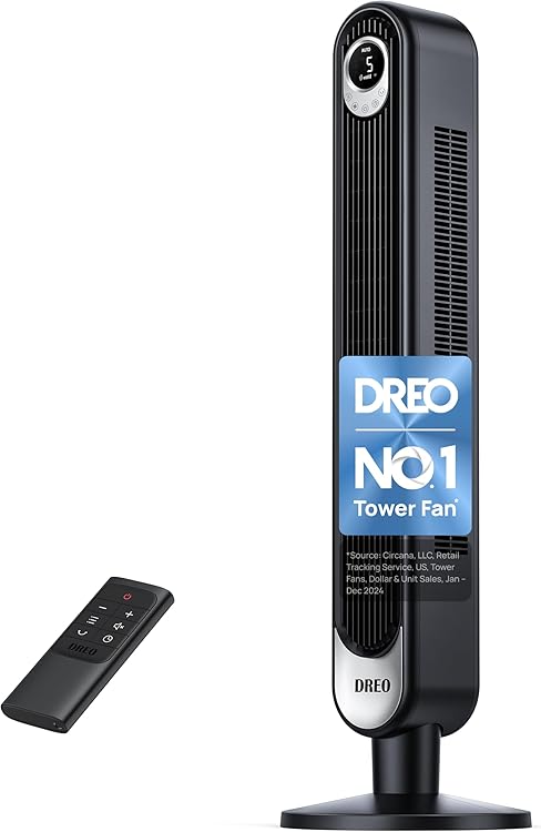 Dreo Tower Fan DR-HTF001: Quiet and Powerful Cooling for Bedrooms and Offices 2025