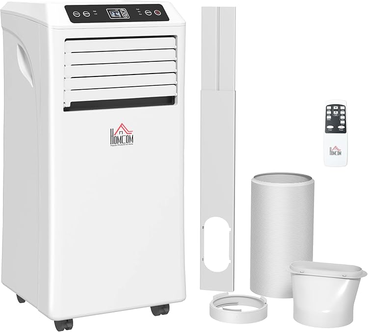 HOMCOM 823-002v81 8000 BTU Portable Air Conditioner Review: Compact Cooling Power 2025