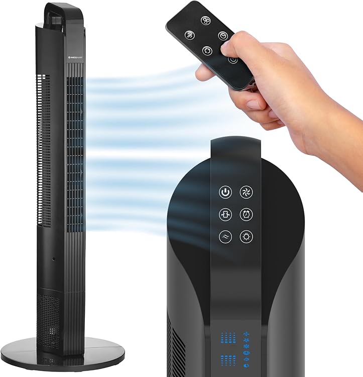 NEXAIR NF005-BK42 42” Oscillating Tower Fan Review: Efficient and Quiet Cooling for Home and Office 2025