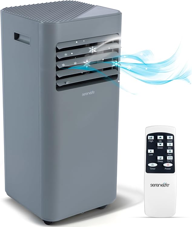 SereneLife SLPAC184S 8000 BTU Portable Air Conditioner: Efficient Cooling for Medium Rooms 2025