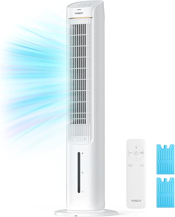 TOSOT Tower Fan Oscillating 80° With Ice Packs and Humidifier: Model B0C1S197YP Review 2025