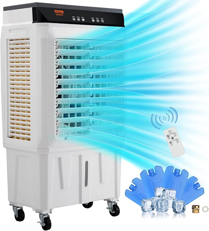 VEVOR 120W Evaporative Air Cooler 7 Gal: Efficient Cooling With Portable Convenience 2025